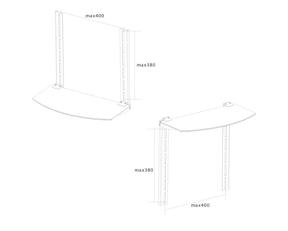 Стойка Рафт за аудио-видео оборудване Neomounts by NewStar 5