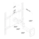 Стойка Neomounts Flat Screen Wall Mount (3 pivots & tiltable) 3