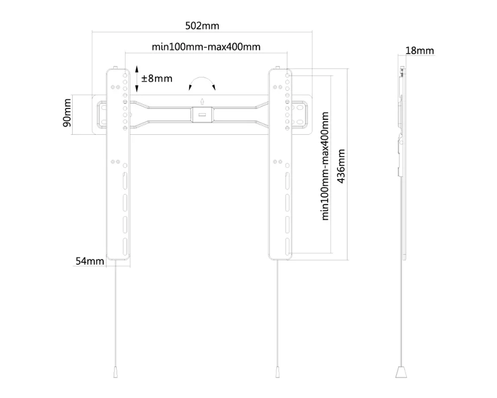 Стойка Neomounts Flat Screen Wall Mount (fixed) 3