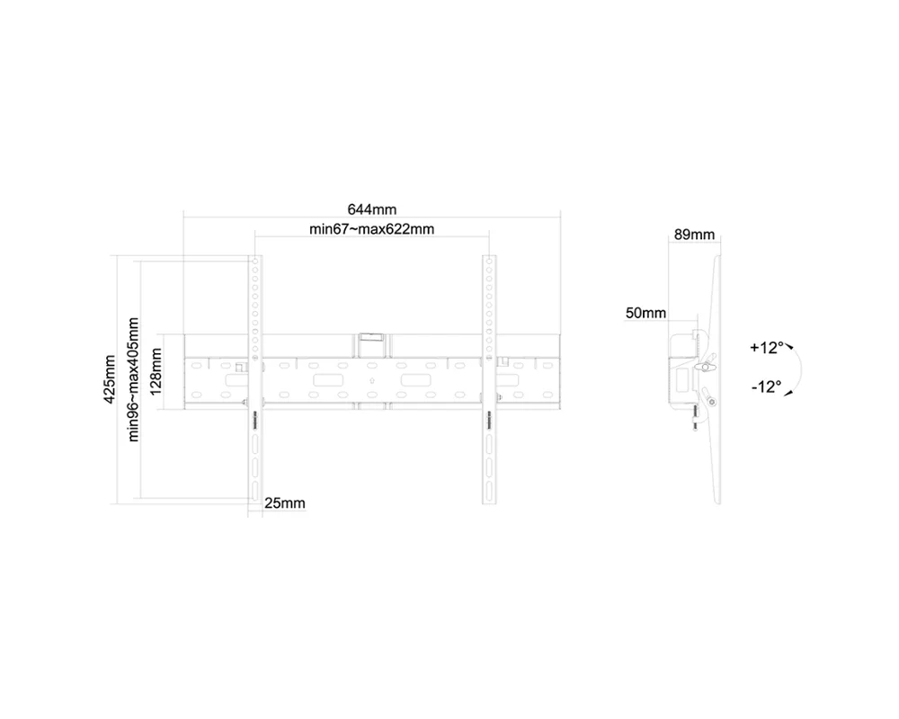 Стойка Neomounts Flat Screen Wall Mount (tiltable) Incl. storage for Mediaplayer/Mini PC 3