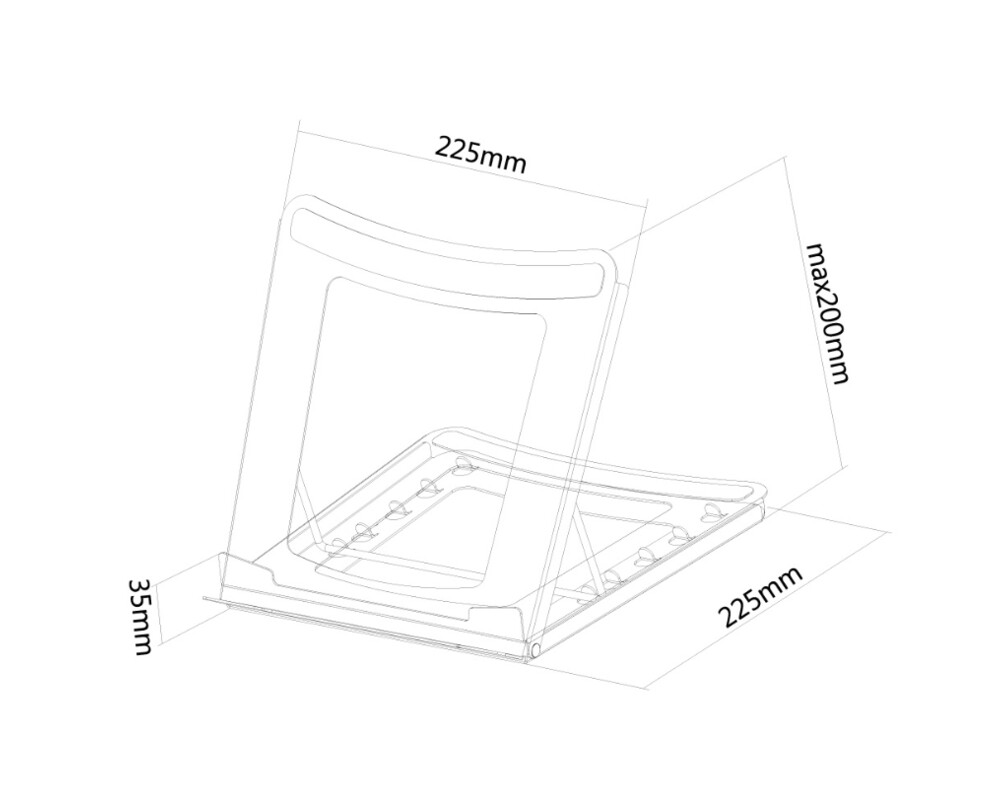 Стойка Neomounts by NewStar Notebook Desk Stand (ergonomic 3