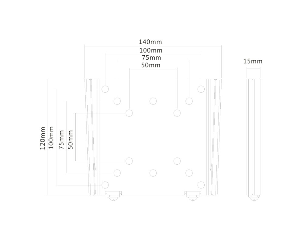 Стойка Neomounts Flat Screen Wall Mount (fixed 3