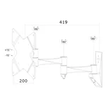 Стойка Neomounts Flat Screen Wall Mount (3 pivots & tiltable) 8