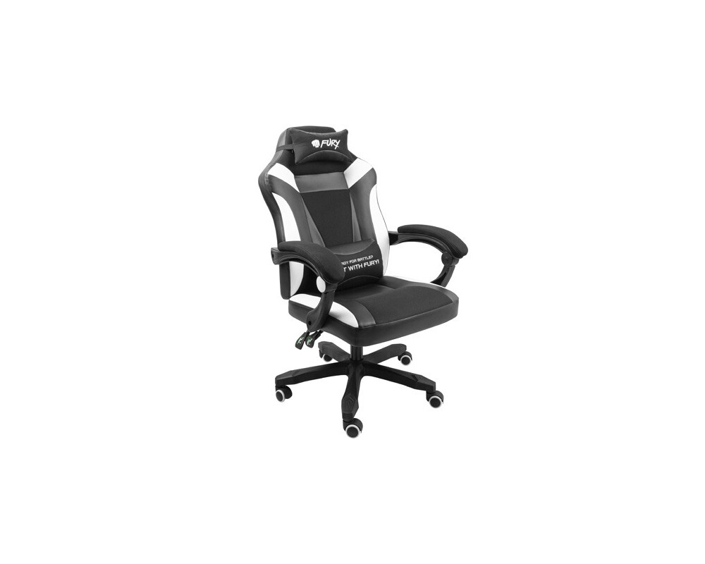 Геймърски стол Fury Gaming Chair Avenger M+ Black-White 5