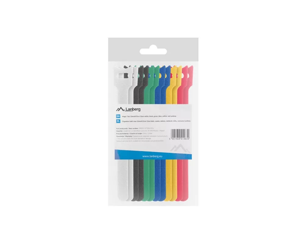 Кабел Lanberg velcro cable ties 12mmx15cm 12pcs 4