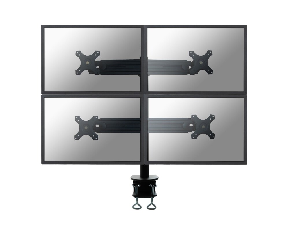 Стойка Neomounts Flat Screen Desk Mount (clamp) for 4 Monitor Screens 2