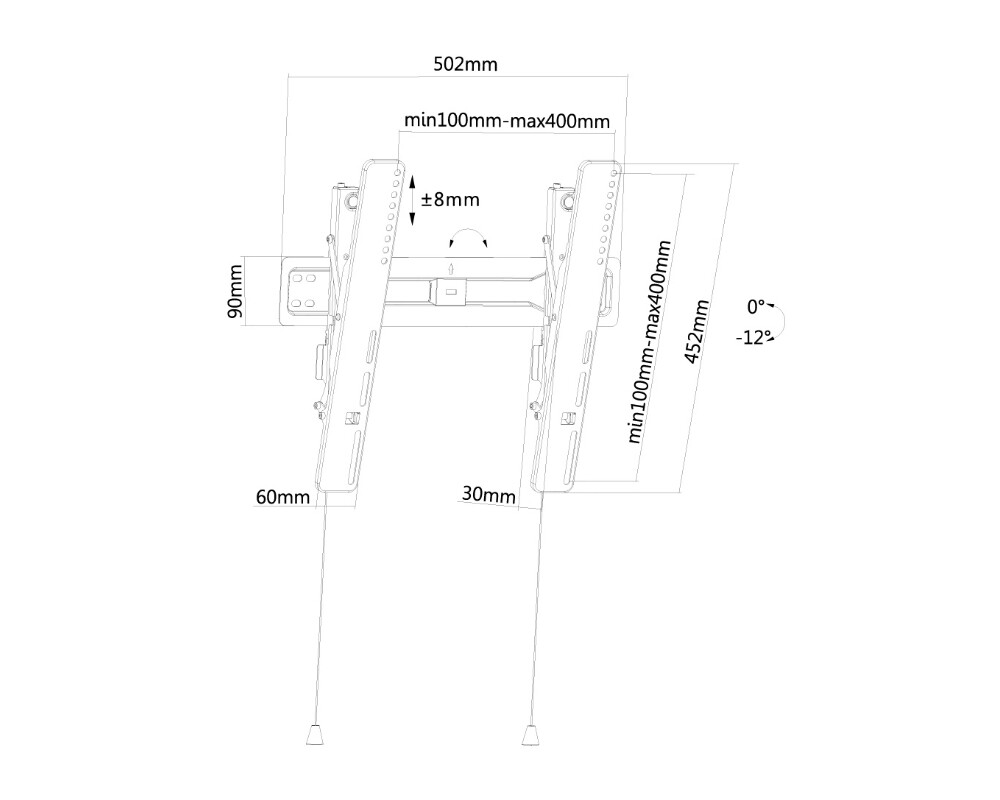 Стойка Neomounts Flat Screen Wall Mount (tiltable) 3