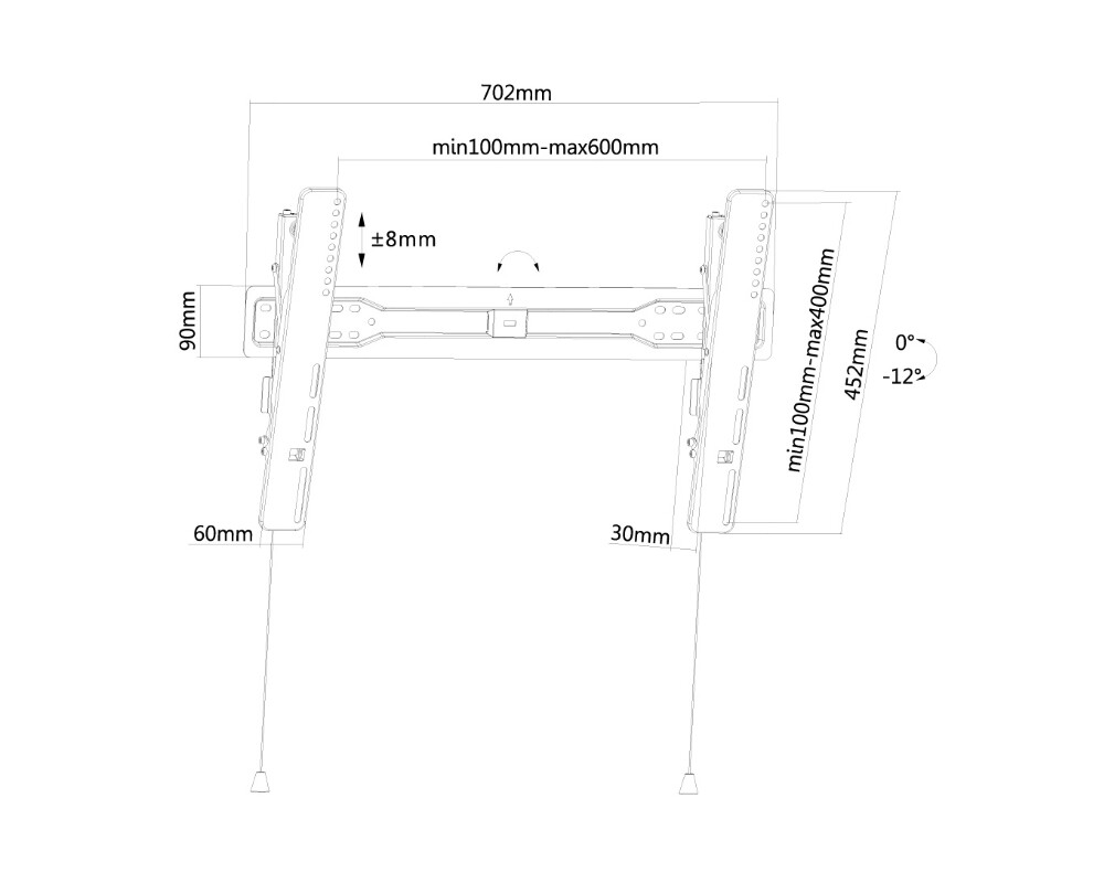 Стойка Neomounts Flat Screen Wall Mount (tiltable) 3