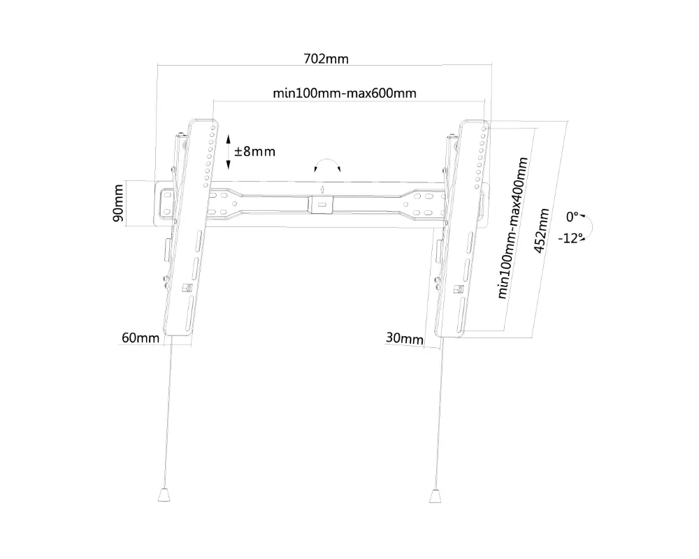 Стойка Neomounts Flat Screen Wall Mount (tiltable) 3