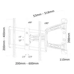 Стойка Neomounts Flat Screen Wall Mount (3 pivots & tiltable) 9