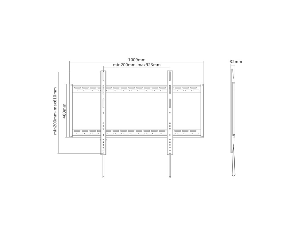 Стойка Neomounts by NewStar Flat Screen Wall Mount - ideal for Large Format Displays (fixed) - 125KG 8