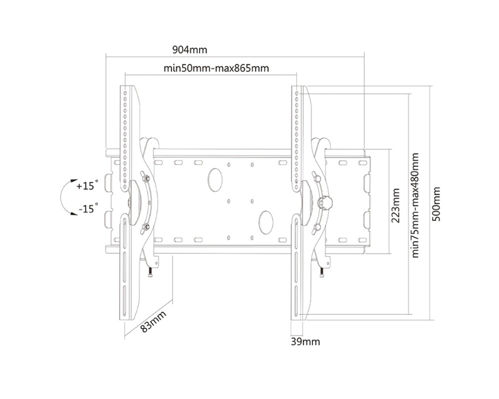 Стойка Neomounts Flat Screen Wall Mount (tiltable) 3