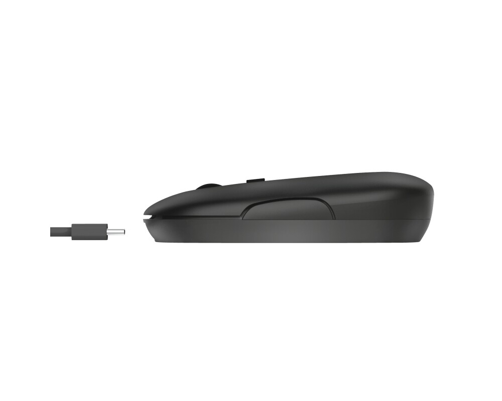 Мишка TRUST Puck Wireless & BT Rechargeable Mouse Black 4