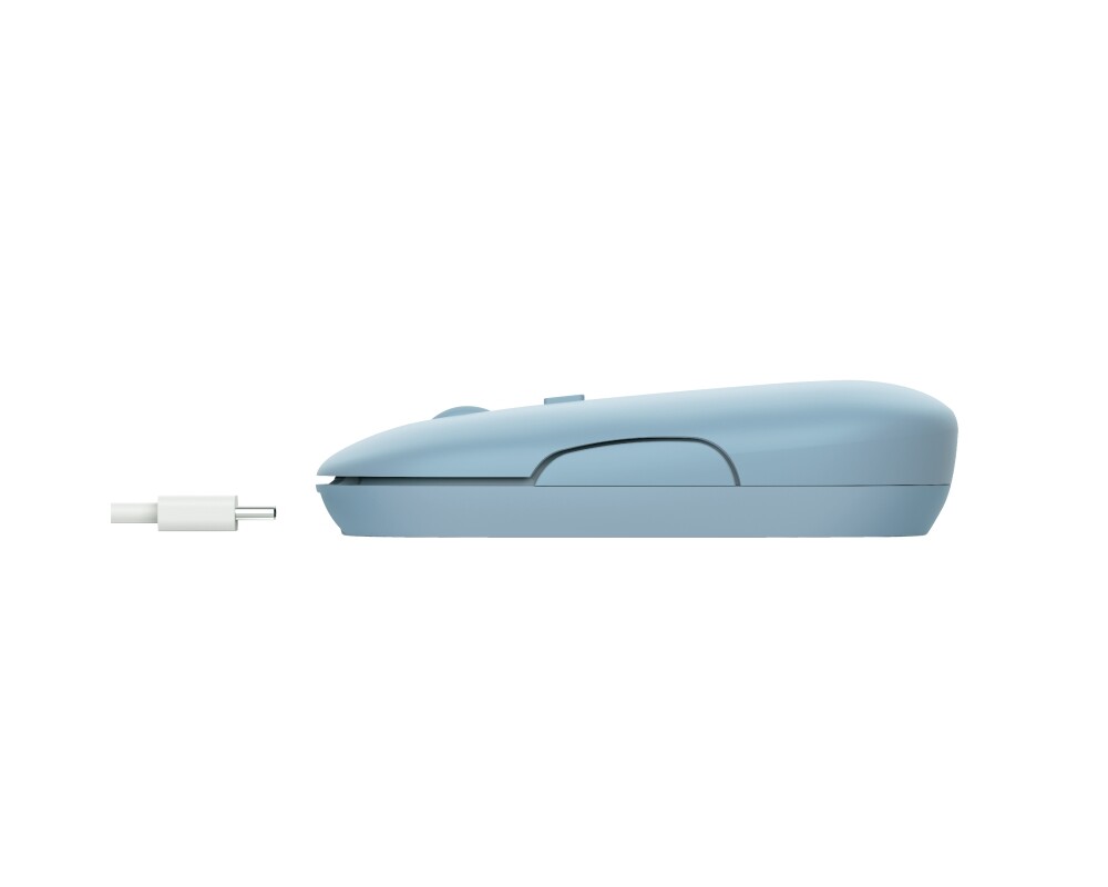 Мишка TRUST Puck Wireless & BT Rechargeable Mouse Blue 4