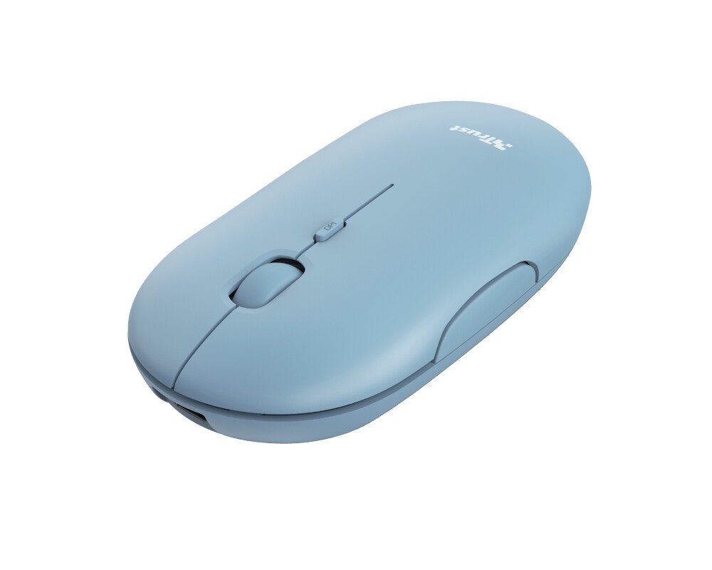 Мишка TRUST Puck Wireless & BT Rechargeable Mouse Blue 3