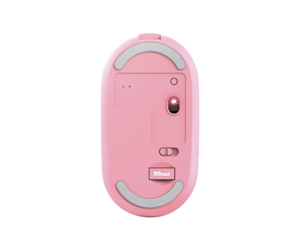 Мишка TRUST Puck Wireless & BT Rechargeable Mouse Pink 5