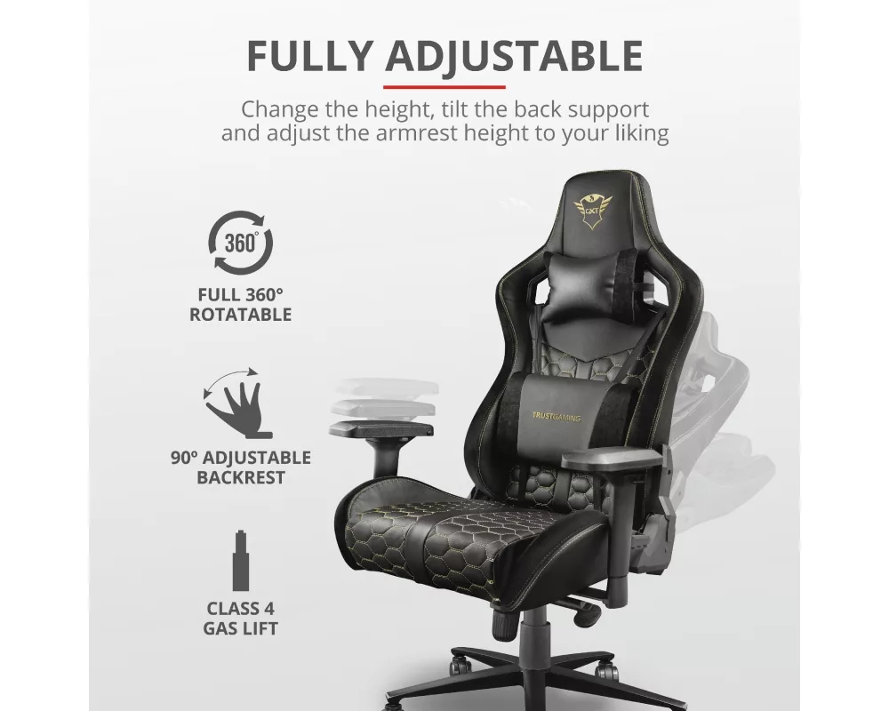 Геймърски стол TRUST GXT 712 Resto Pro Gaming Chair 9