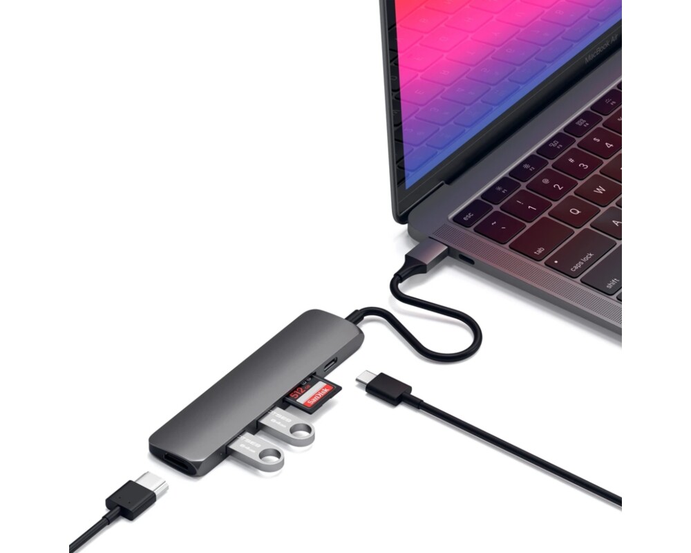 Адаптери Satechi TYPE-C Slim Multimedia Adapter V2 3