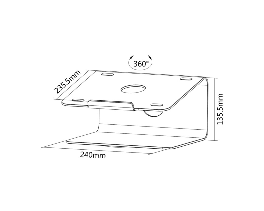 Стойка Neomounts Notebook Desk Stand (ergonomic 8