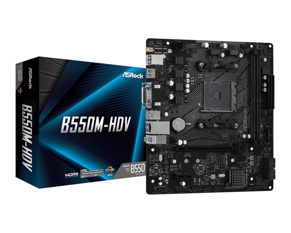 Дънна платка ASROCK B550M-HDV /AM4 7