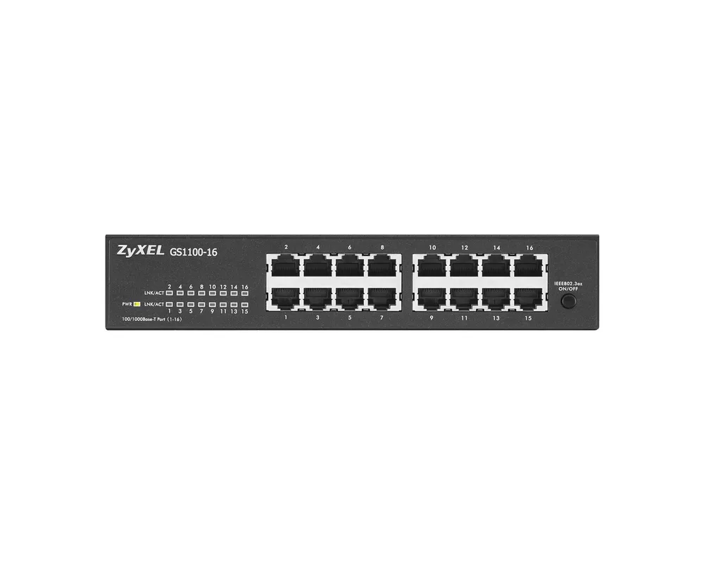 Switch (Комутатор) ZyXEL GS1100-16 v3 16-port Gigabit Unmanaged Switch 3