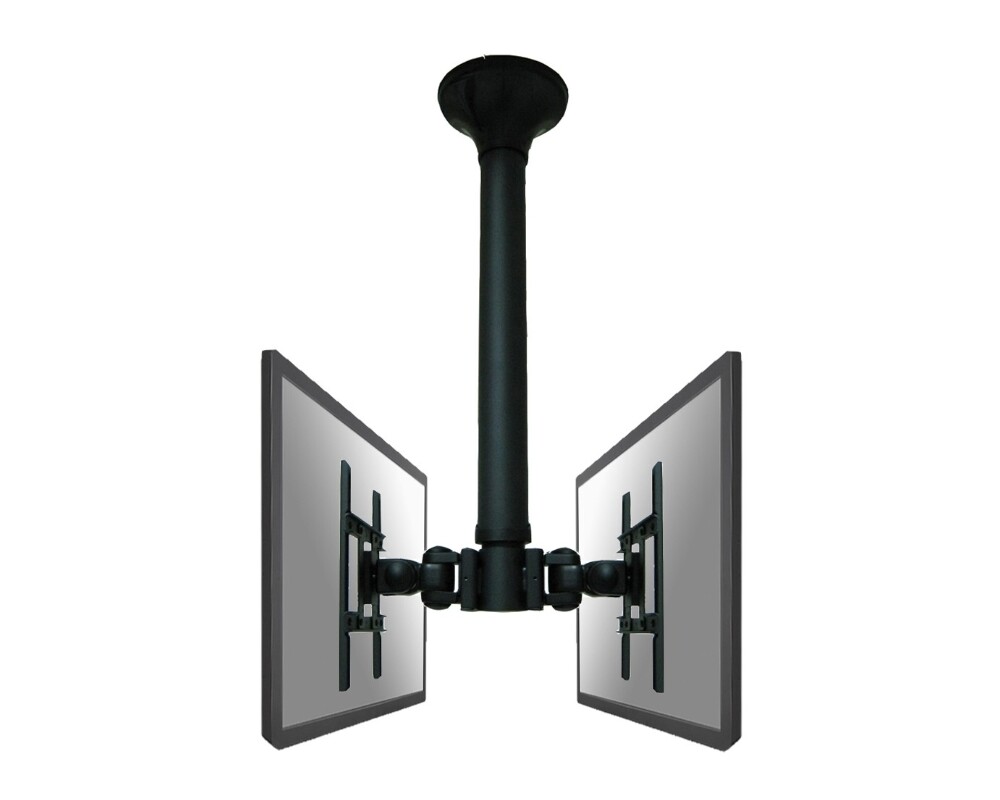 Стойка Neomounts Flat Screen Ceiling Mount (Height: 64-105 cm) for 2 Monitor Screens 2