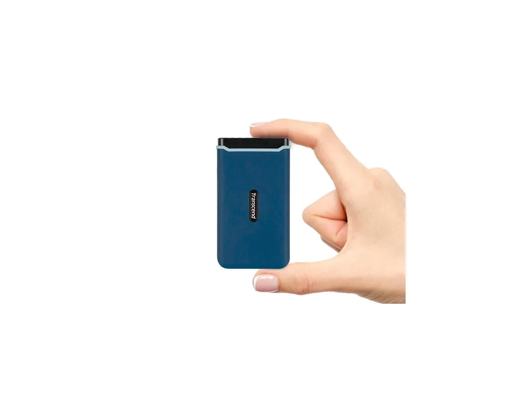 SSD 1TB Transcend ESD370C SSD, Преносим, Син 3