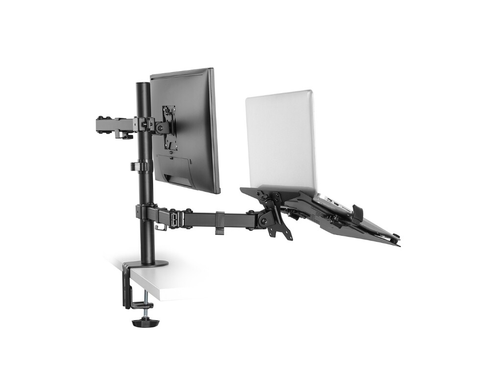 Стойка Neomounts by NewStar Flat Screen & Notebook Desk Mount (clamp/grommet) 4