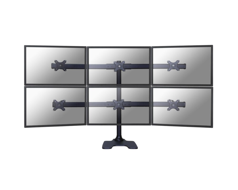 Стойка Neomounts Flat Screen Desk Mount (stand/grommet) for 6 Monitor Screens 2