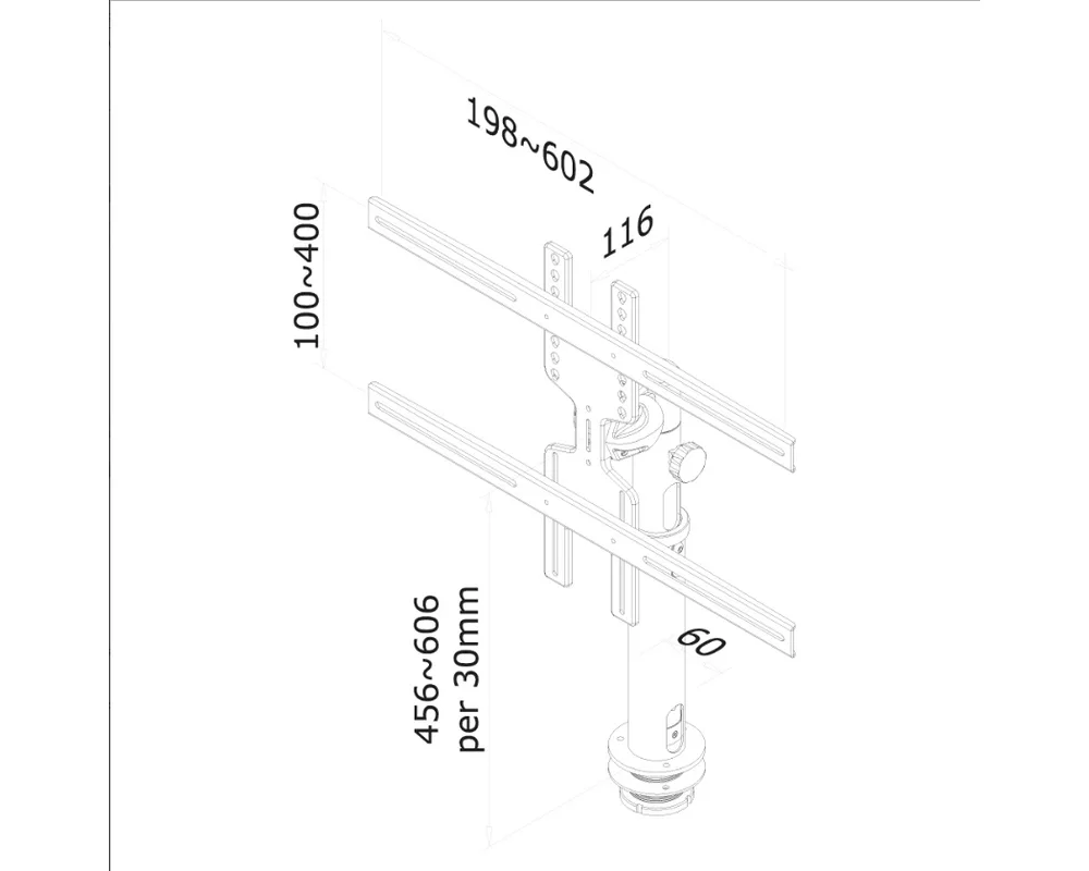 Стойка Neomounts by NewStar Flat Screen Desk Mount (grommet) 3