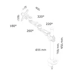 Стойка Neomounts Flat Screen Desk Mount (grommet) 3