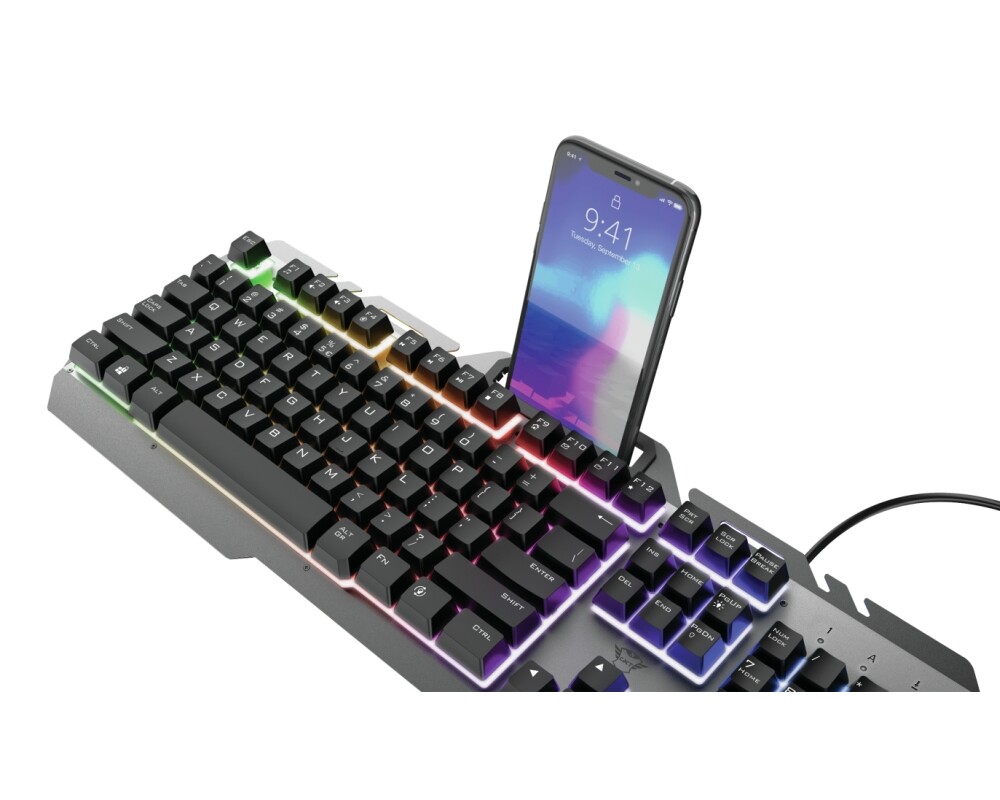 Клавиатура TRUST GXT 853 Esca Metal Gaming Keyboard US 4