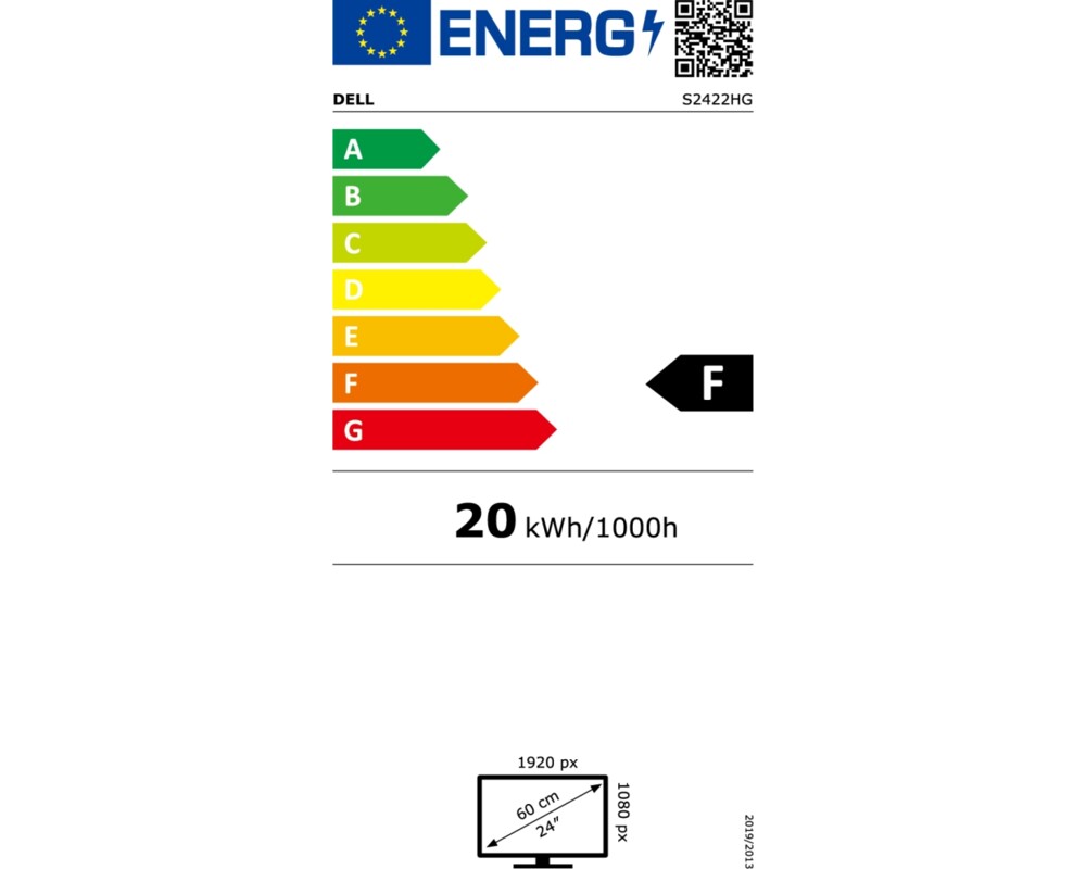 Монитор 23.6" Dell S2422HG 165Hz Gaming Monitor 2