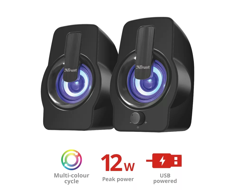 Тонколони TRUST Gemi 2.0 Speaker RGB Black 6