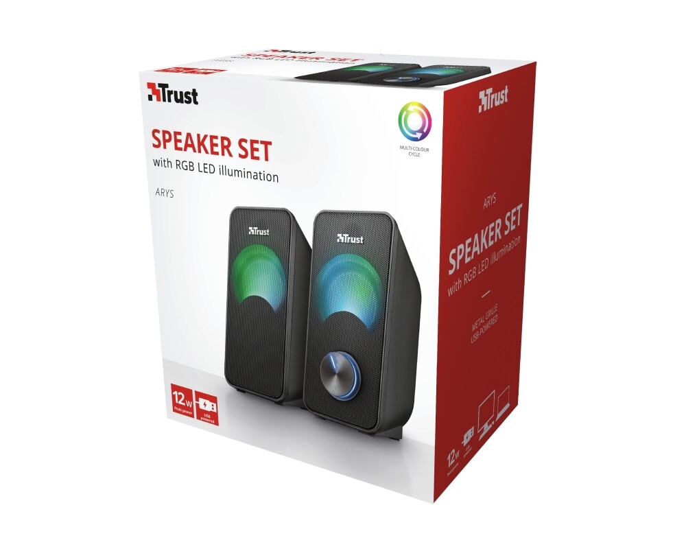 Тонколони TRUST Arys Compact 2.0 Speaker RGB 4