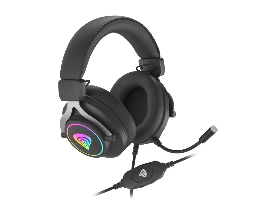Слушалки Genesis Gaming Headset Neon 750 With Microphone RGB Illumination Black 2