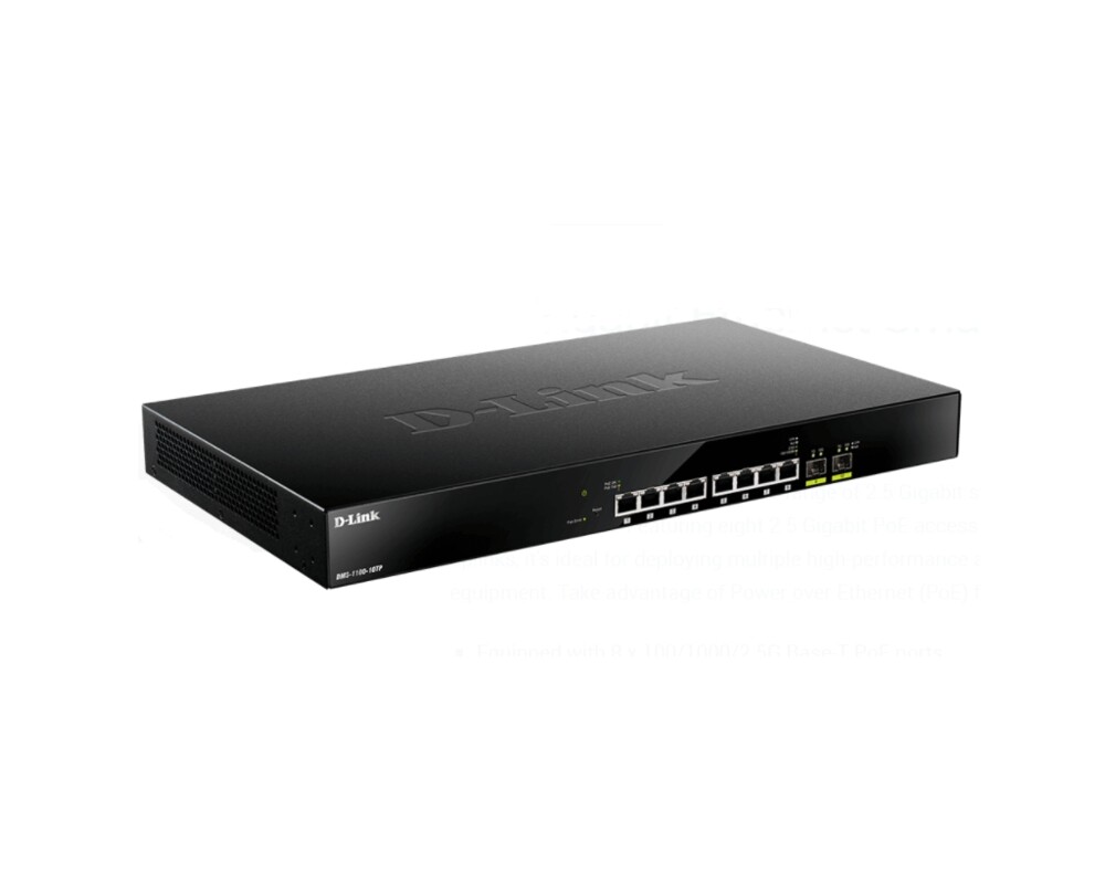 Switch (Комутатор) D-Link 8-Port 2.5G Base-T PoE and 2-port 10G SFP+ Smart Managed Switch 2