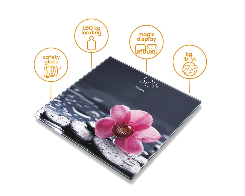 Смарт кантар Beurer GS 215 Relax Стъклена везна за баня 4