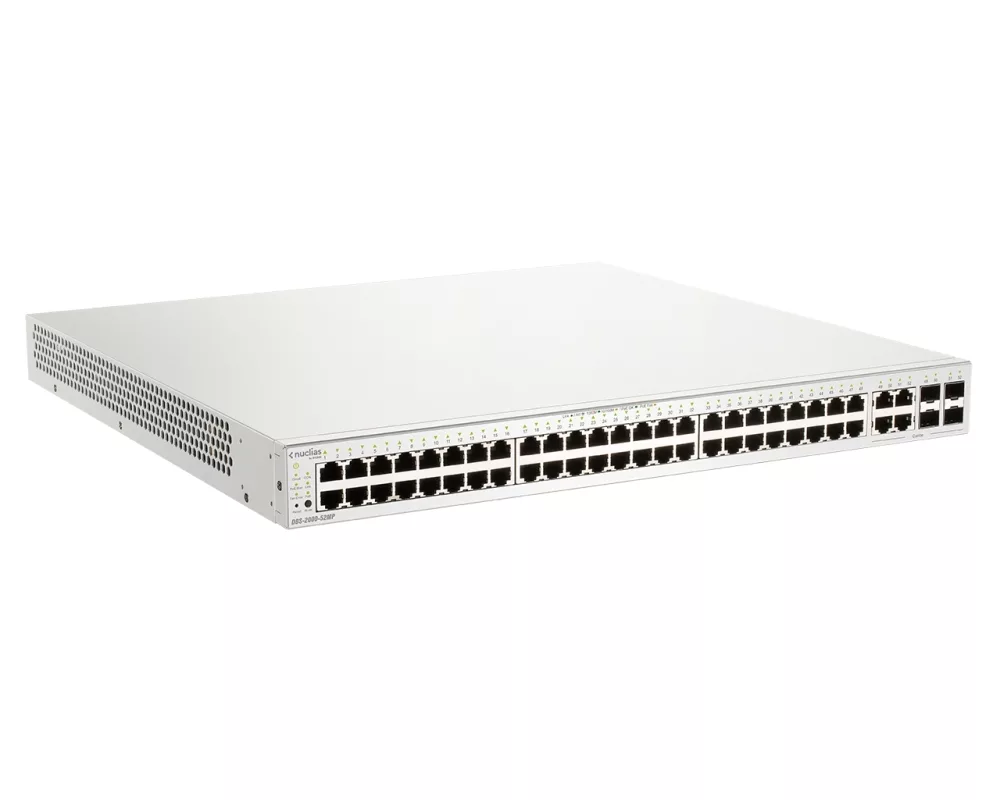 Switch (Комутатор) D-Link 52-Port Gigabit PoE+ Nuclias Smart Managed Switch including 4x 1G Combo Ports 4