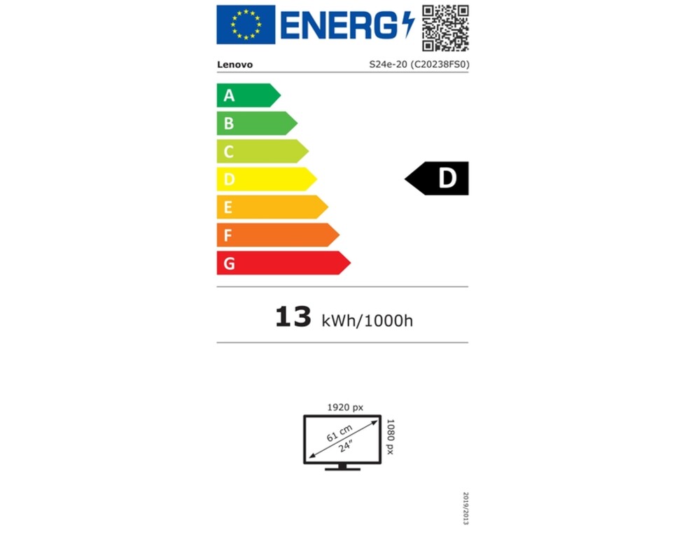 Монитор 21.5" Lenovo ThinkVision S22e-20 7