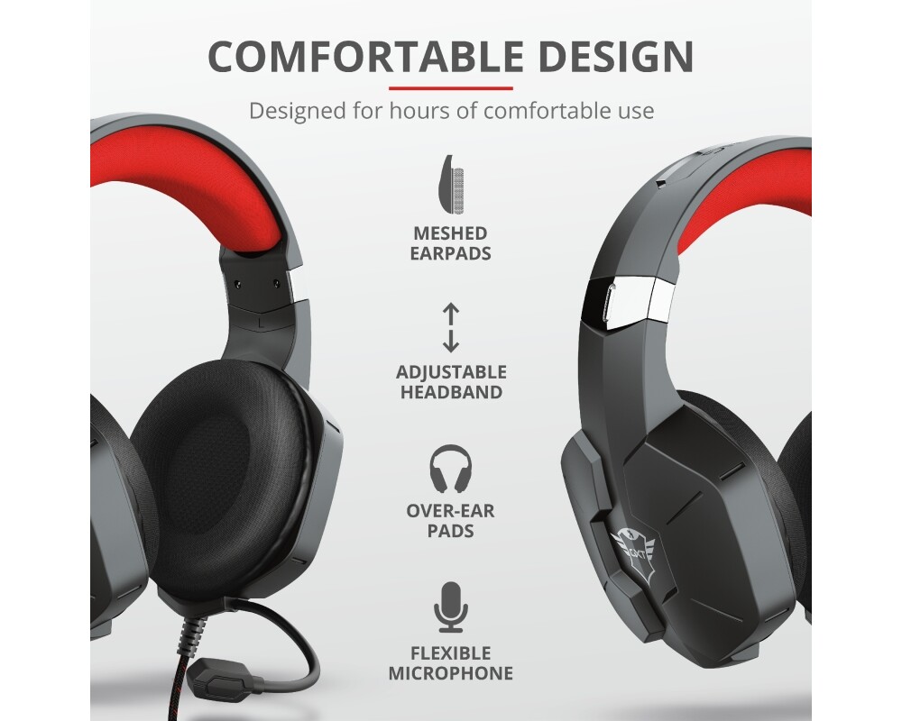 Слушалки TRUST GXT 323 Carus Gaming Headset 9