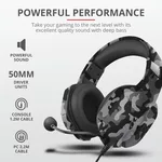 Слушалки TRUST GXT 323K Carus Gaming Headset Black Camo 11
