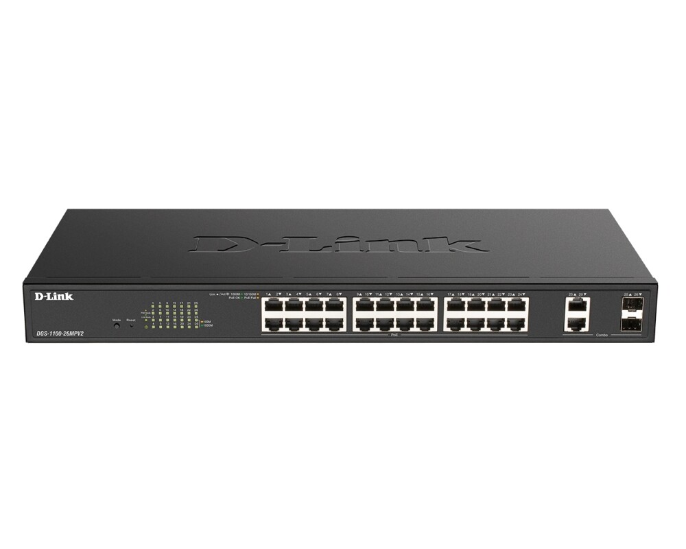 Switch (Комутатор) D-Link 26-Port PoE+ Gigabit Smart Managed Switch 4