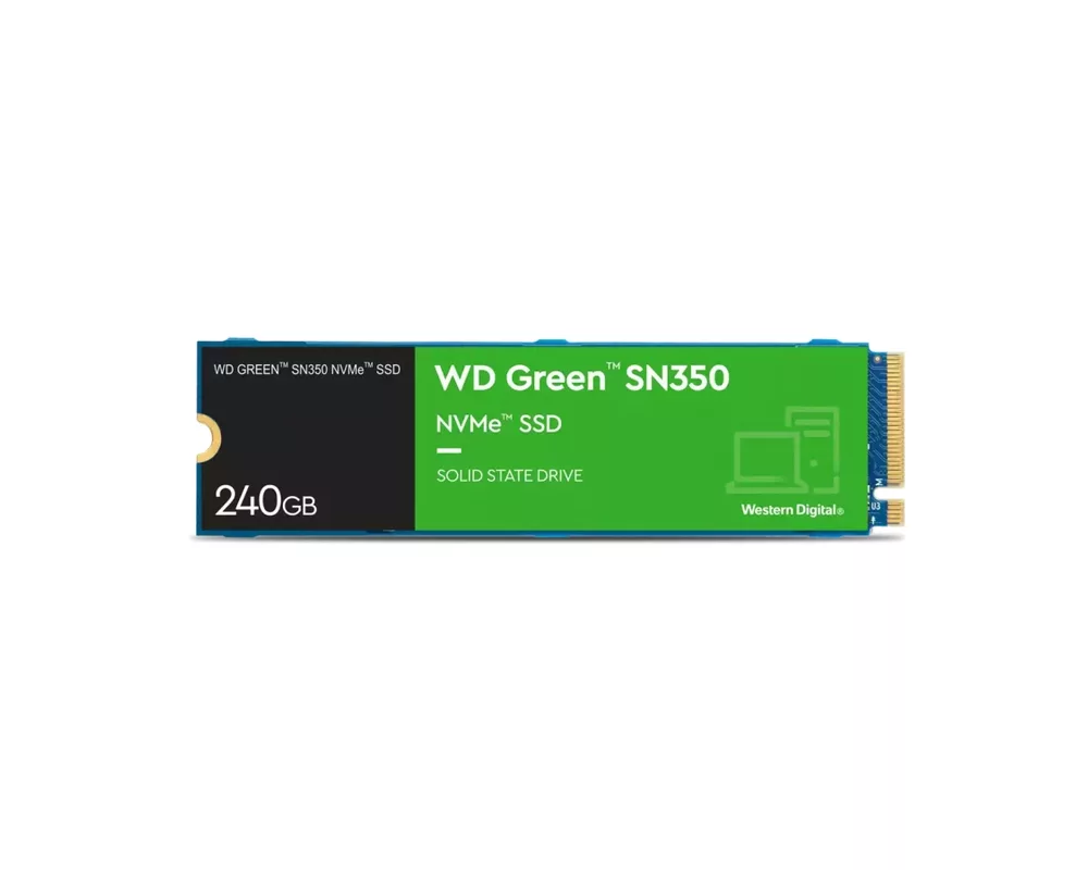 SSD WD Green SN350 NVMe SSD 240GB M.2 2280 PCIe Gen3 8Gb 3