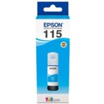 <span>Мастило</span> EPSON 1LB 115 EcoTank Cyan ink bottle <span class='catalog-num-in-name'>C13T07D24A</span> - 