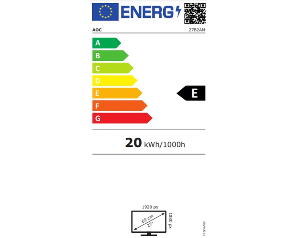 Монитор AOC 27B2AM 27inch VA FHD 1920x1080 16:9 4000:1 250cd 9