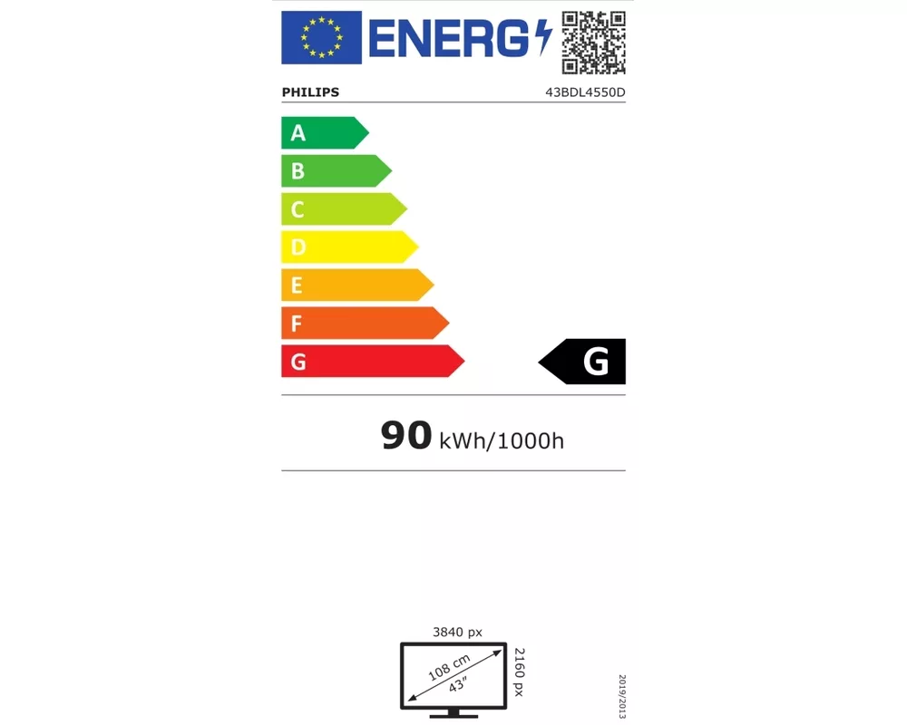 Широкоформатен дисплей Philips 43BDL4550D/00 10