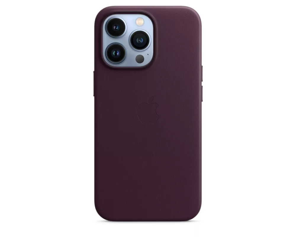 Калъф Apple iPhone 13 Pro Leather Case with MagSafe - Dark Cherry 4