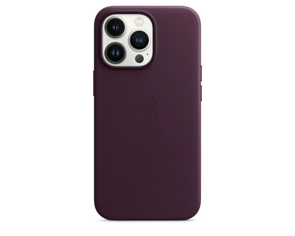 Калъф Apple iPhone 13 Pro Leather Case with MagSafe - Dark Cherry 2