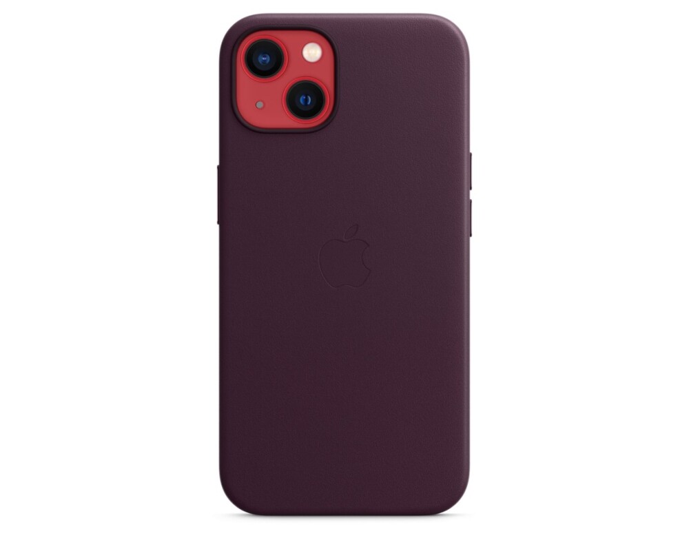 Калъф Apple iPhone 13 Leather Case with MagSafe - Dark Cherry 5